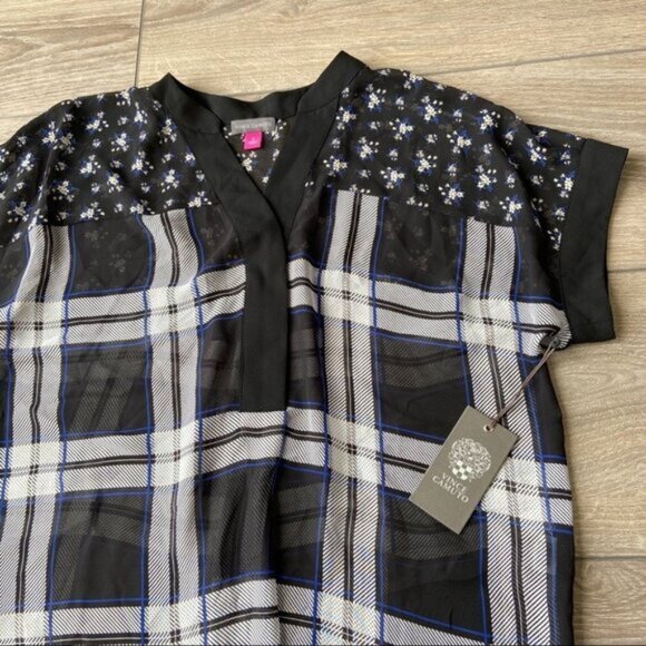 NWT Vince Camuto Dolman-sleeve Henley Top - Picture 9 of 13